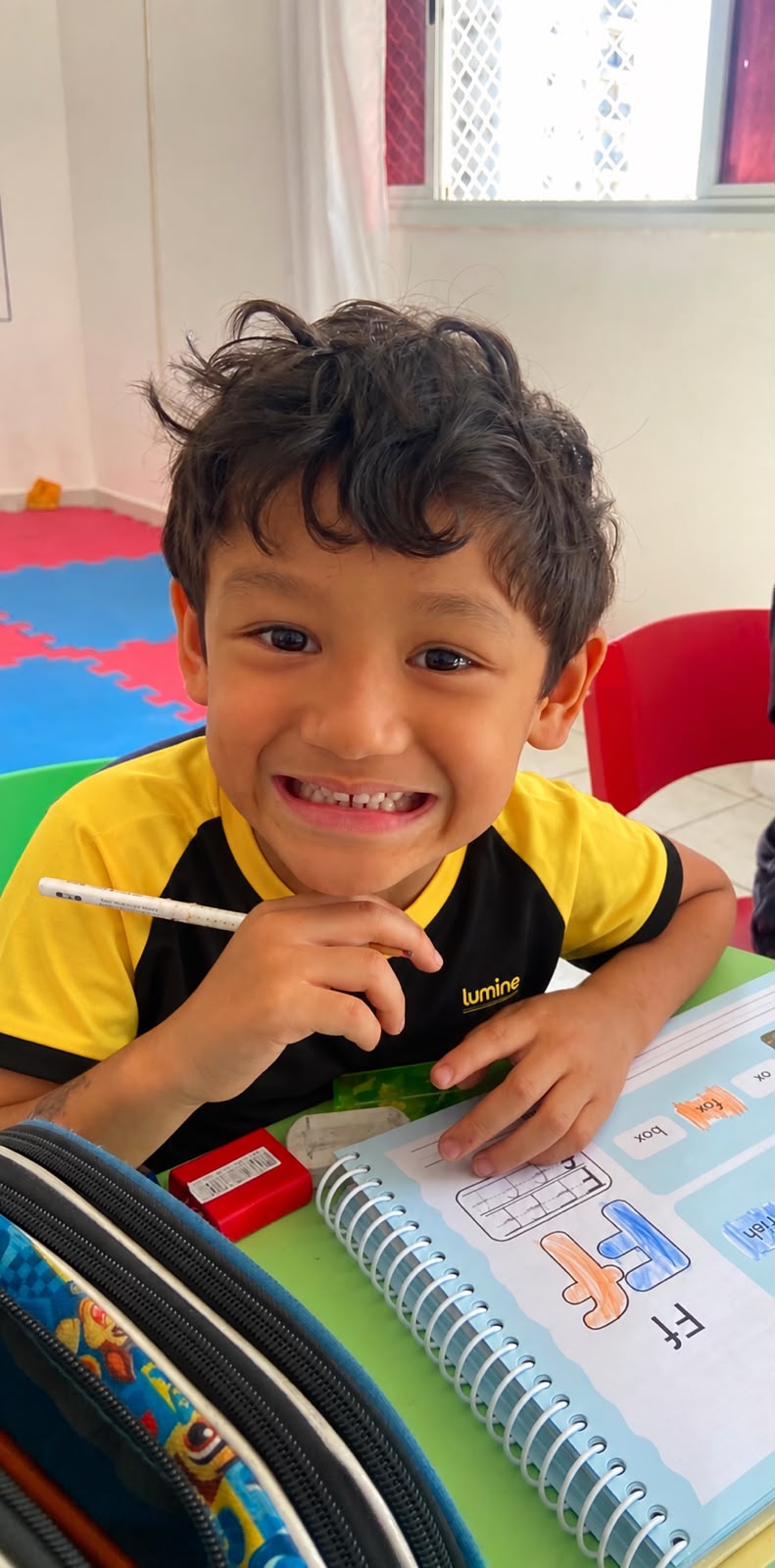 Estudante em vivência de imersão no idioma inglês