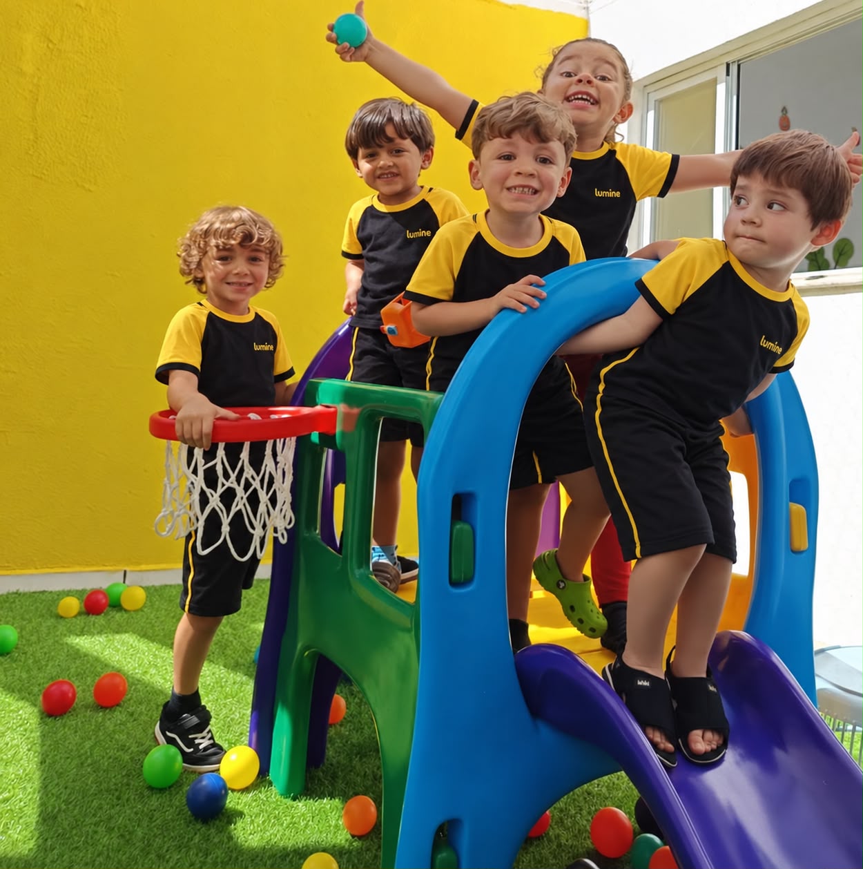 Área de recreação ao ar livre do Colégio Lumine